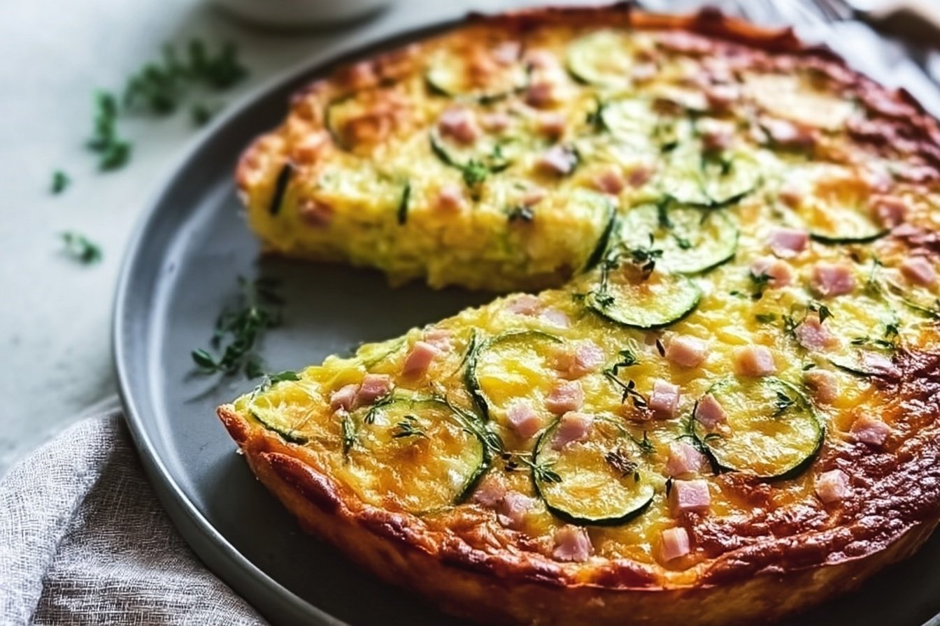 Ham And Zucchini Pie
