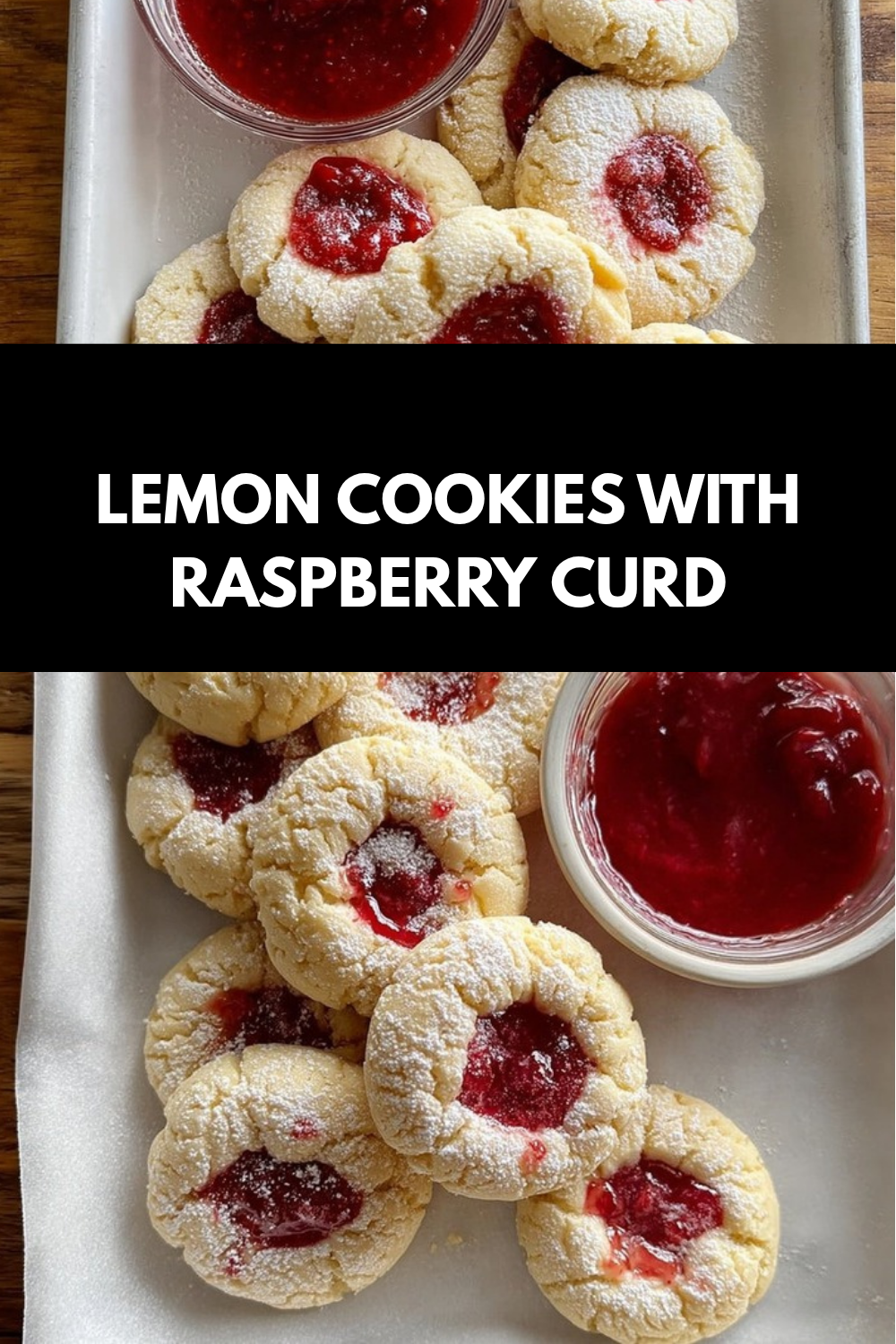 Lemon Cookies With Raspberry Curd