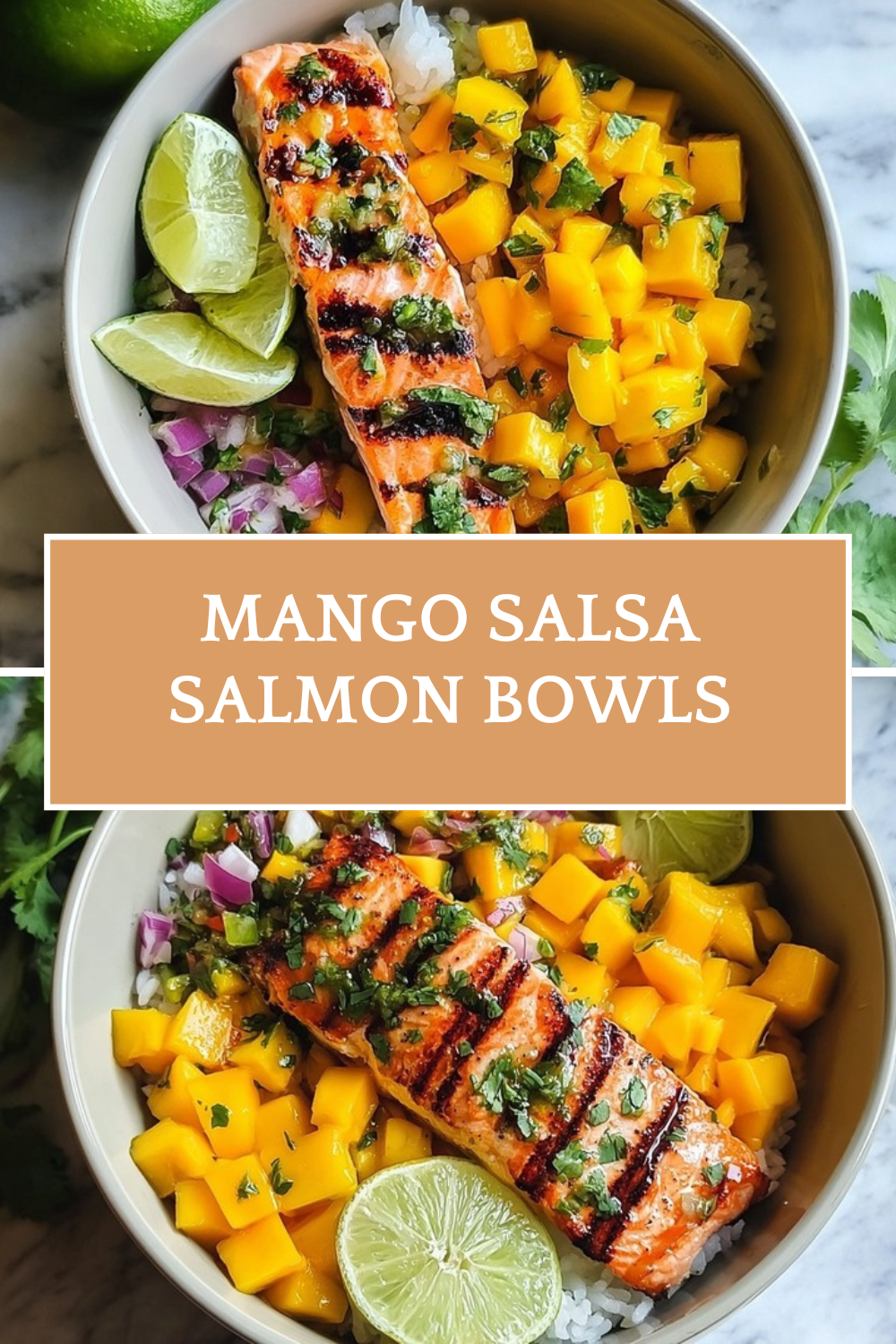 Mango Salsa Salmon Bowls