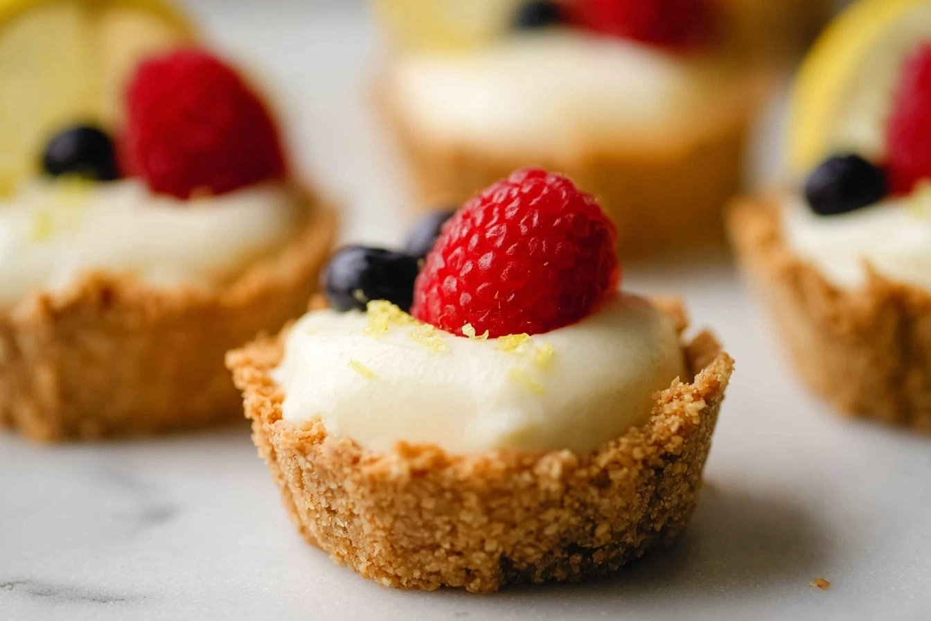 Mini No-Bake Lemon Cheesecake Tarts