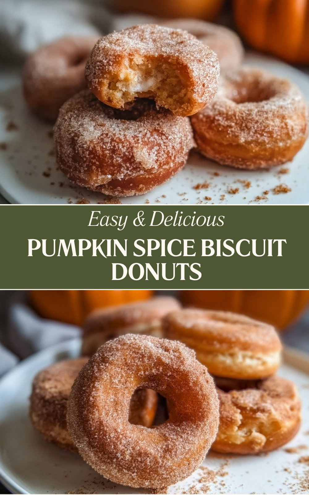 Pumpkin Spice Biscuit Donuts