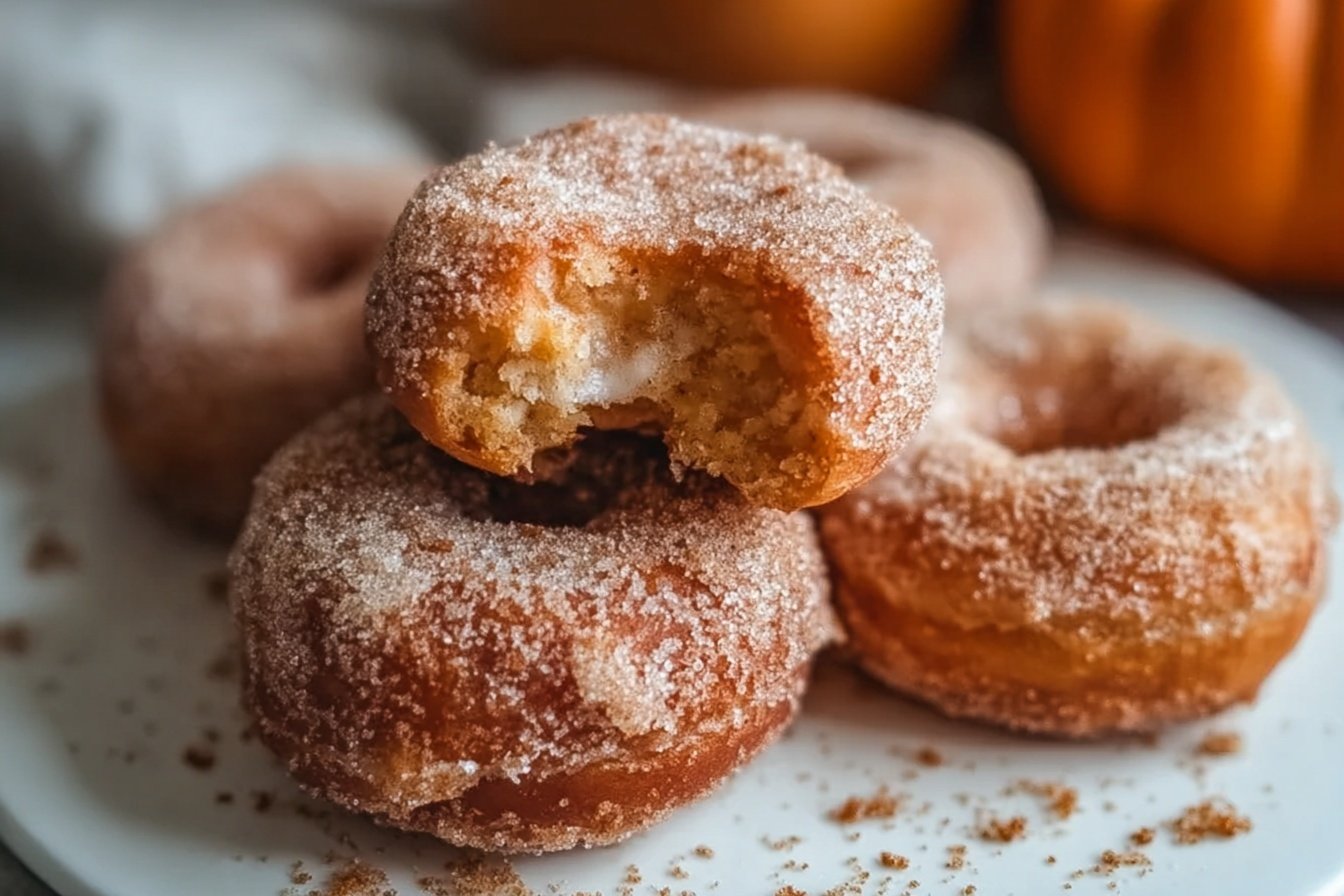 Pumpkin Spice Biscuit Donuts
