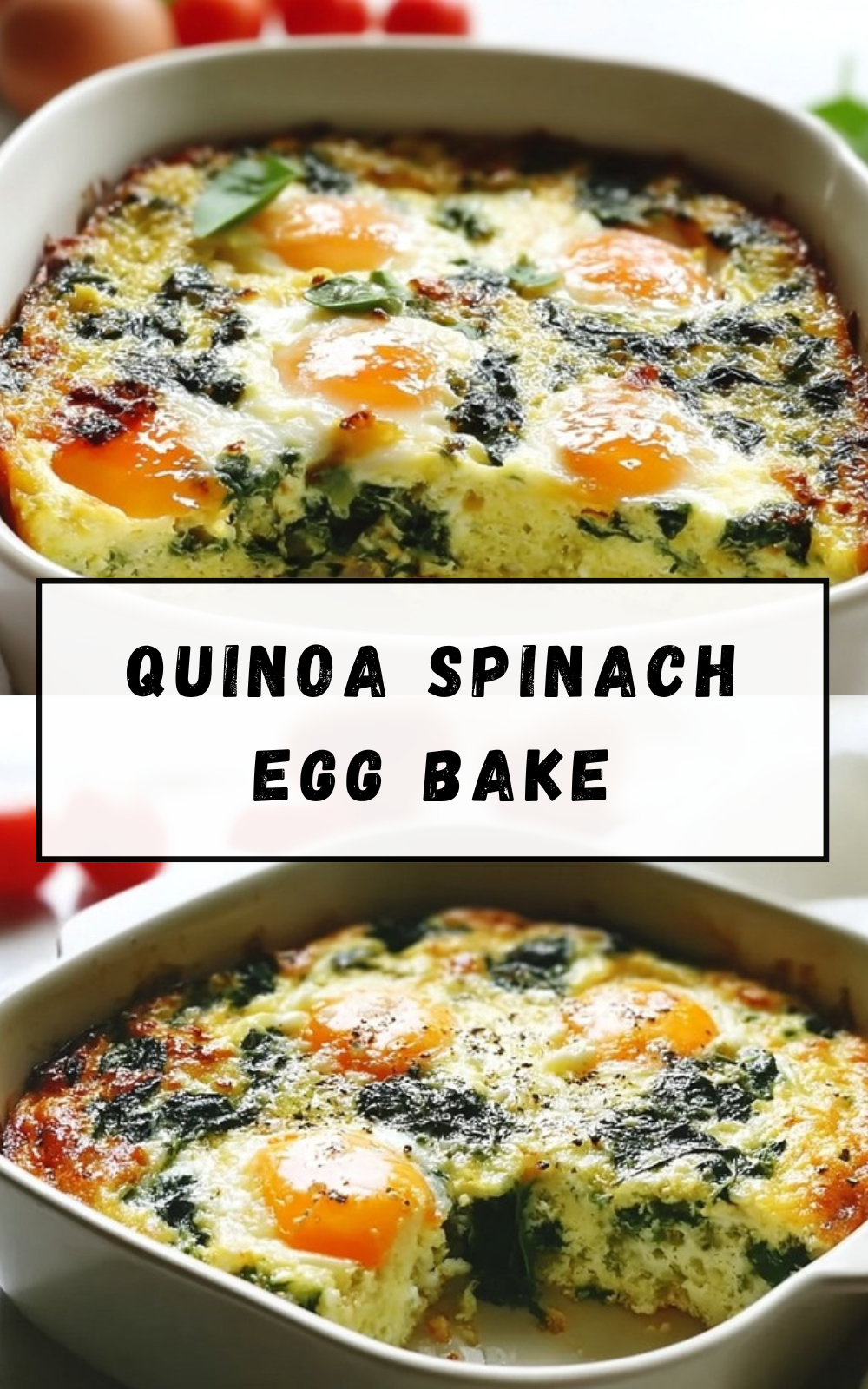 Quinoa Spinach Egg Bake