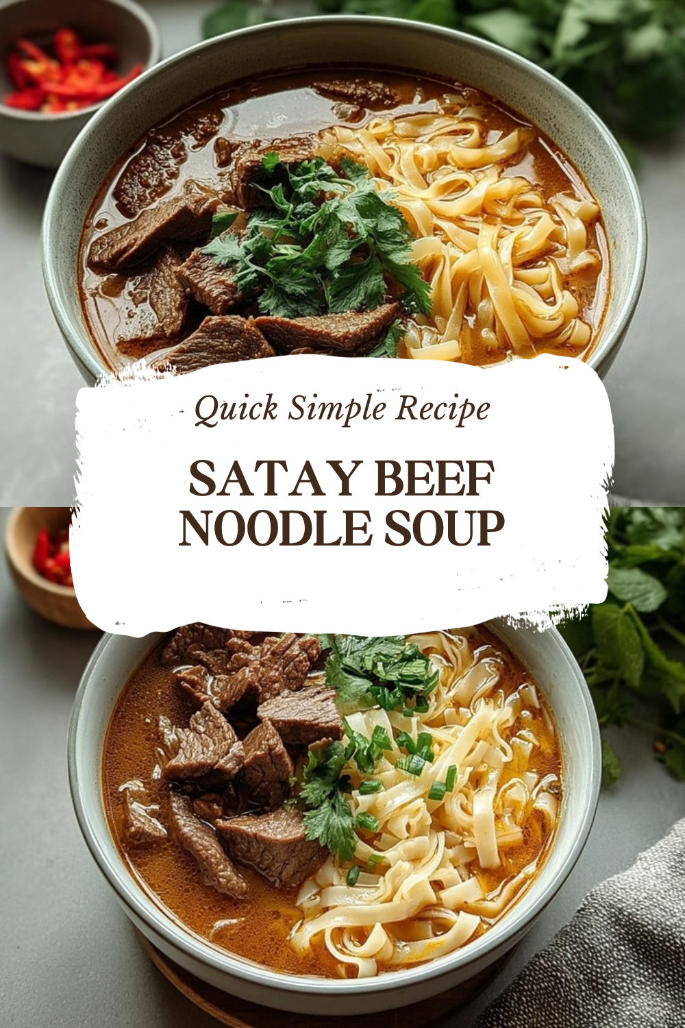 Satay Beef Noodle Soup