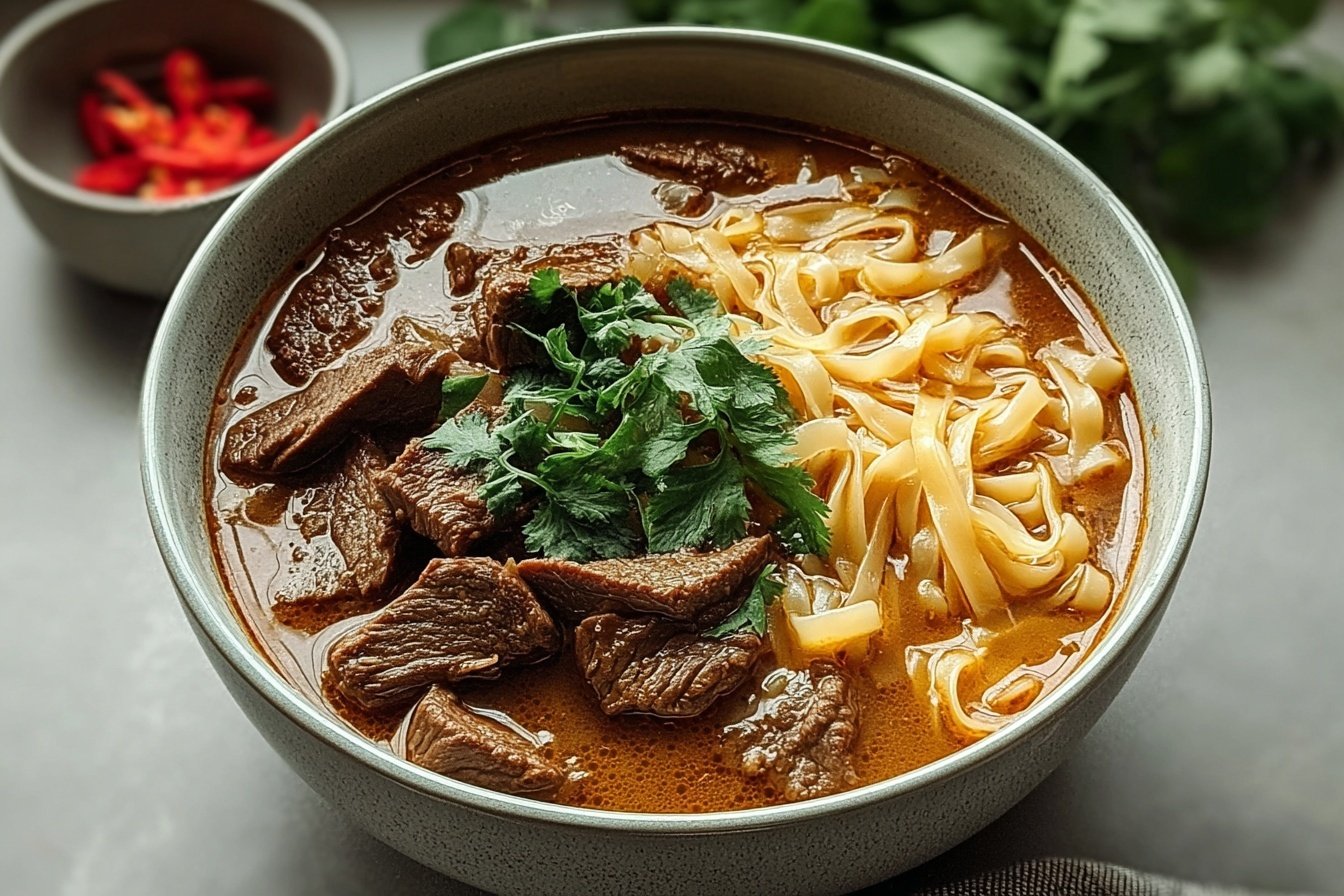 Satay Beef Noodle Soup
