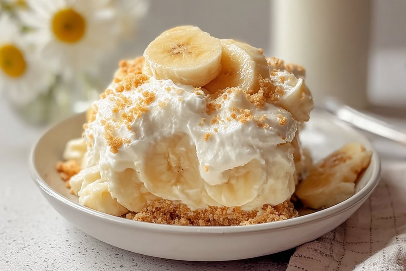 Simple No Bake Banana Pudding