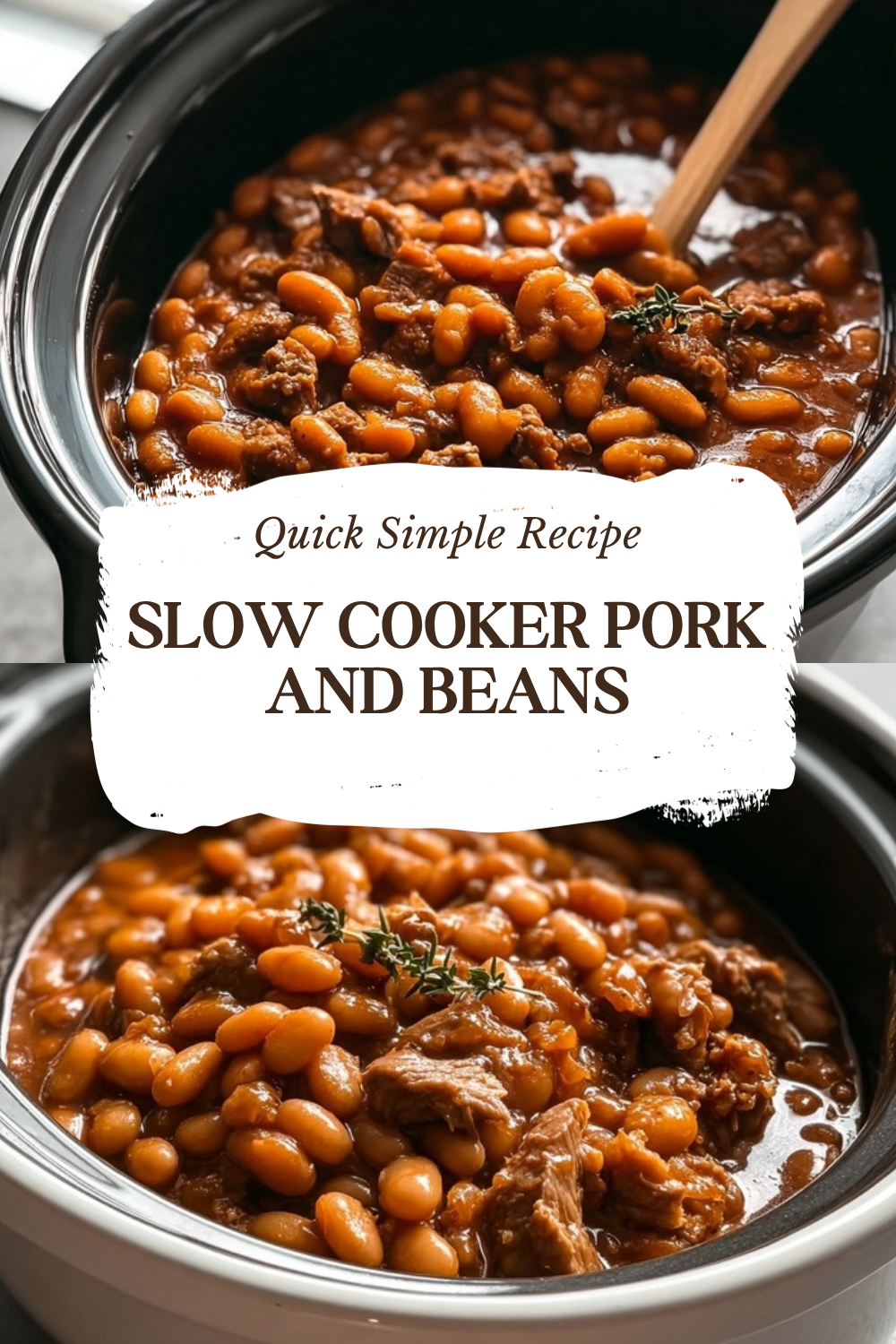Slow Cooker Pork And Beans