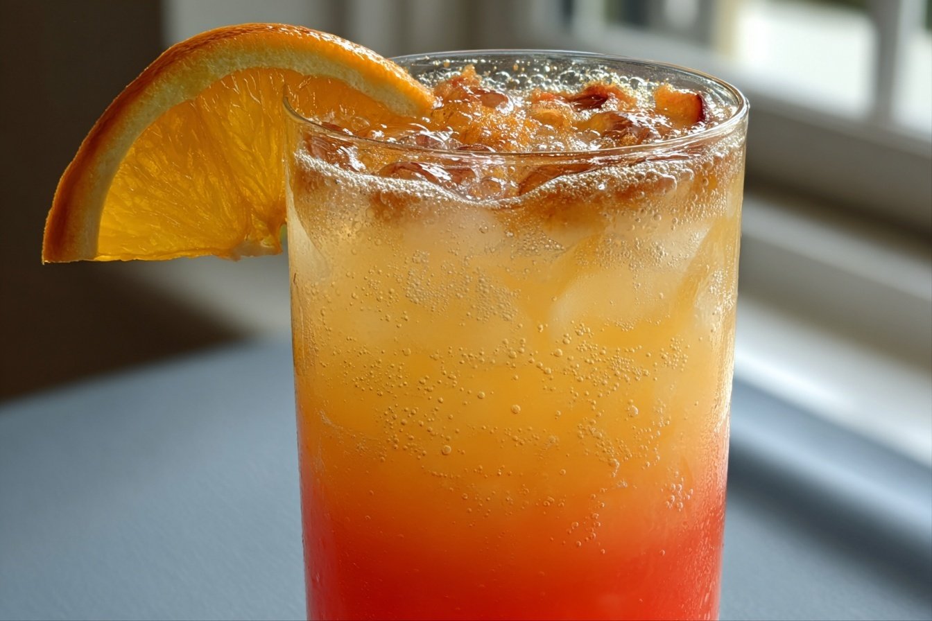 Sparkling Peach Sunrise