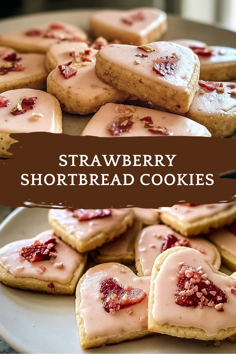Strawberry Shortbread Cookies