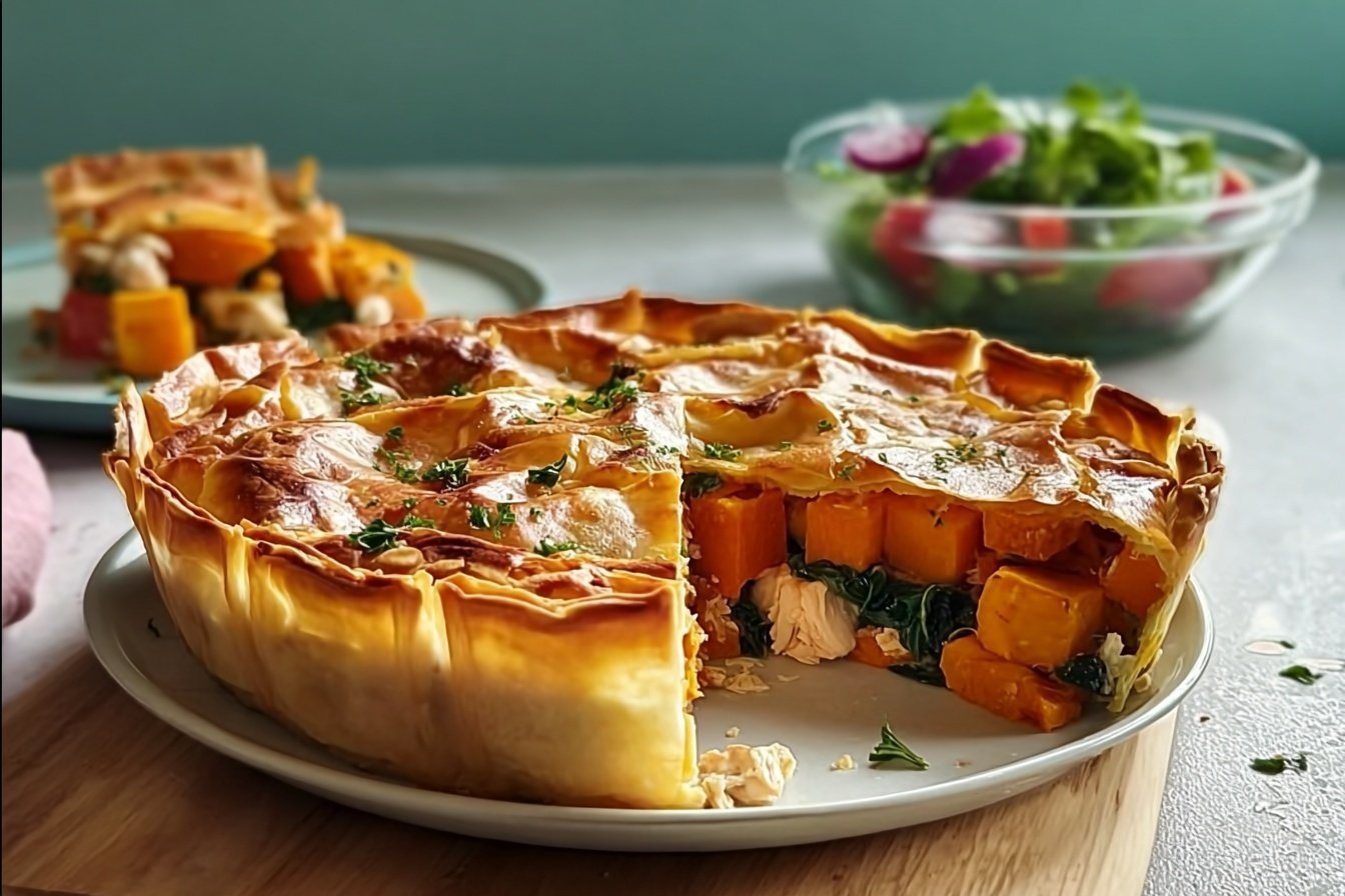 Sweet Potato And Chicken Pie