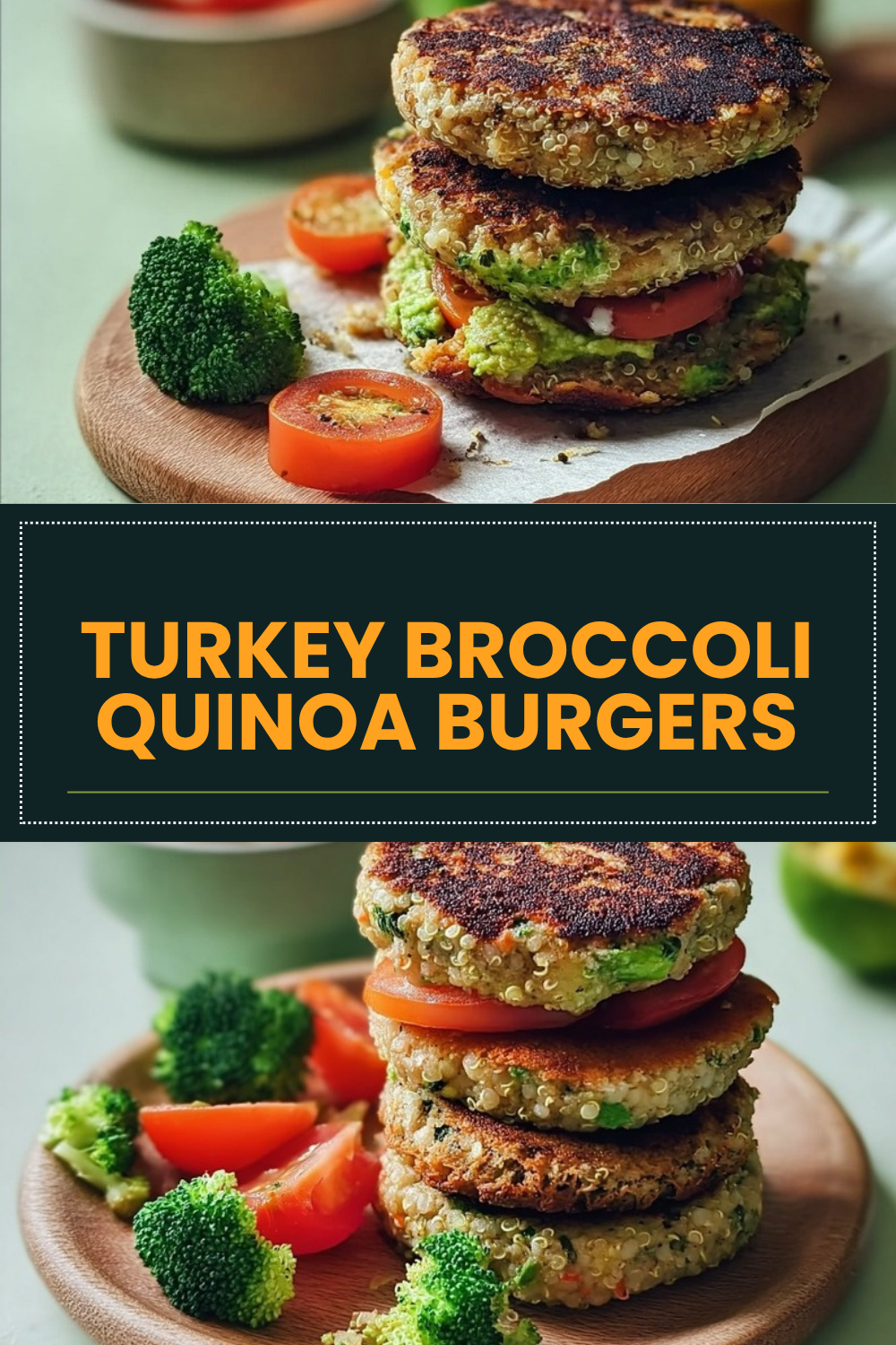 Turkey Quinoa Broccoli Burgers 7 Turkey Broccoli Quinoa Burgers